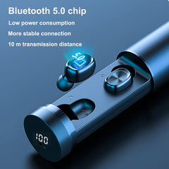 Bluetooth Earphone 5.0 Wireless Earbuds Gaming Music Headset